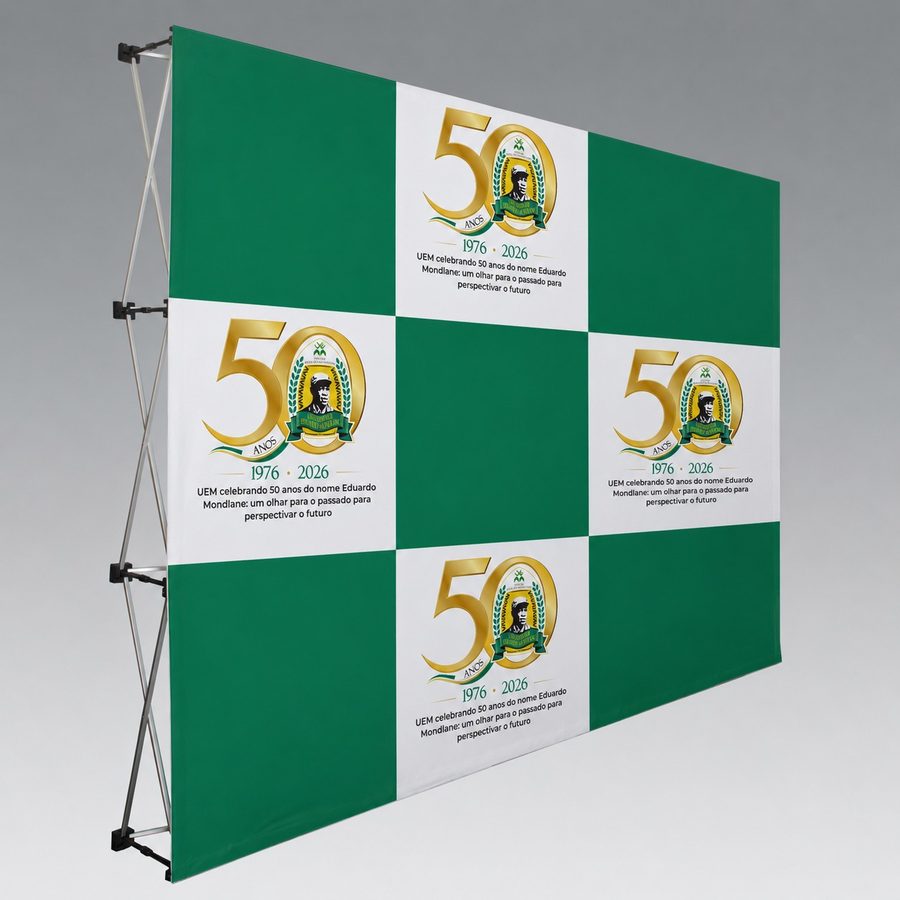 Backdrop produzido para evento
